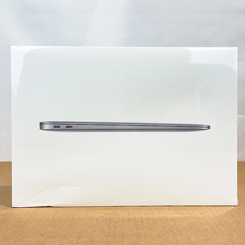 New, Factory Sealed, A-Goods, MacBook Air 13in M1 chip with 7-core CPU and 8-core GPU 16GB/256GB - Space Gray at Small Dog Electronics